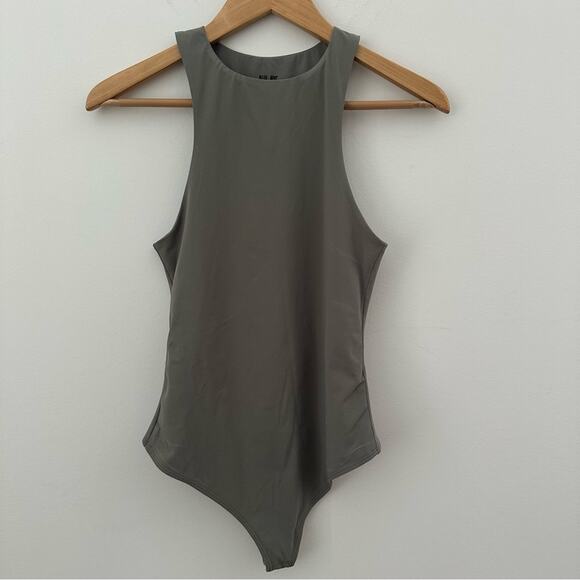 ALIX NYC Green Sleeveless Asymmetrical Bodysuit NWOT - Picture 1 of 5